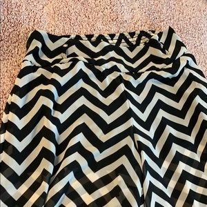 Sheer chevron beach pants